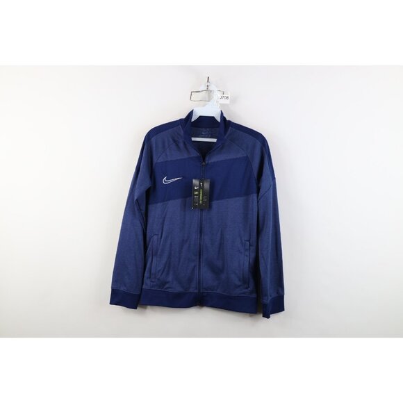 New Nike Boys Size Large Color Block Soccer Football Warm Up Track Jacket Blue - Picture 1 of 14